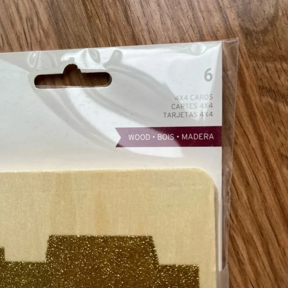 Project Life Heidi Swapp NEW Wood 4x4 Cards 6 pieces